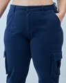 Shop Women's Blue Plus Size Cargo Pants