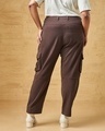 Shop Women's Brown Plus Size Cargo Pants-Design