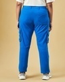 Shop Women's Blue Plus Size Cargo Pants-Design