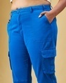 Shop Women's Blue Plus Size Cargo Pants