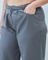 Shop Women's Grey Super Loose Fit Plus Size Pants