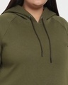 Shop Women's Green Plus Size Hoodie Dress