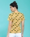 Shop Women's Popcorn Yellow Aop Half Sleeve T-shirt-Full
