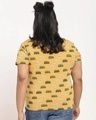 Shop Women's Popcorn Yellow Aop Half Sleeve T-shirt-Full