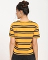 Shop Women's Popcorn Yellow Stripe Short Top-Full