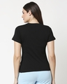 Shop Women's Printed Black Lounge T-shirt-Design
