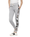 Shop Women's Printed Grey Track Pants-Front