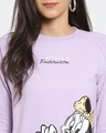 Shop Women's Printed Lilac Sweatshirt