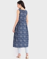 Shop Women's Blue Printed Long Kurti Dress-Design