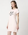 Shop Women's Pink Are You Kitten Typography Dress-Full