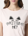 Shop Women's Pink Are You Kitten Typography Dress