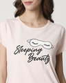 Shop Women's Printed Pink T-Shirt Night Dress