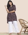 Shop Women's Printed Plus 3-4th Sleeve Kurta