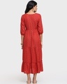 Shop Women's Printed Red Flared Dress-Design