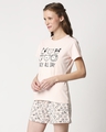 Shop Women's Printed T-Shirt & Shorts Night Suit-Full