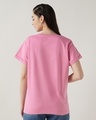 Shop Women's Prism Pink Butter Fly Graphic Printed Boyfriend T-shirt-Design