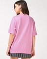 Shop Women's Prism Pink Master Of Sarcasm Graphic Printed Oversized T-shirt-Full