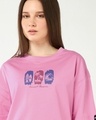 Shop Women's Prism Pink Obsession Graphic Printed Oversized T-shirt