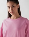 Shop Women's Prism Pink Oversized T-shirt