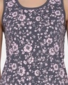 Shop Women's Purple All Over Floral Printed Short Night Dress