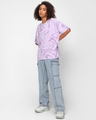 Shop Women's Purple Tie & Dye Oversized T-shirt