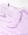 Shop Women's Purple Tie & Dye Oversized T-shirt