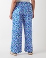 Shop Women's Purple All Over Printed Plus Size Wide Leg Pyjamas-Design