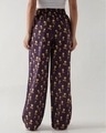 Shop Women's Purple All Over Printed Wide Leg Pyjamas-Design