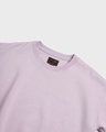 Shop Women's Purple Angel Face Devil Thoughts Graphic Printed Oversized Sweatshirt