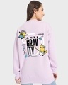 Shop Women's Purple Anti Gravity Minion Graphic Printed Oversized Sweatshirt-Design