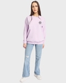 Shop Women's Purple Anti Gravity Minion Graphic Printed Oversized Sweatshirt