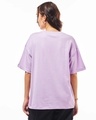 Shop Women's Purple Billieve Graphic Printed Oversized T-shirt-Full