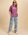 Shop Women's Purple Billionaire Girls Club Graphic Printed Oversized T-shirt