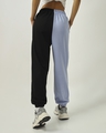 Shop Women's Purple & Black Color Block Joggers-Design