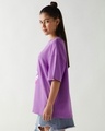 Shop Women's Purple Brain Freeze Graphic Printed Oversized T-shirt-Full