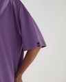 Shop Women's Purple Brain Freeze Graphic Printed Oversized T-shirt