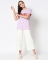 Shop Women's Purple Breaking The Rules Today Boyfriend T-shirt-Design