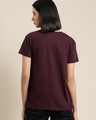 Shop Women's Purple Bring Back The 90's Oversized Cotton T-shirt-Design