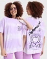 Shop Women's Purple BTS Astro (JIN) Graphic Printed Oversized T-shirt-Front