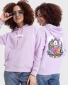 Shop Women's Purple BTS Seoul Army Graphic Printed Oversized Hoodie-Front