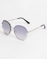 Shop Women's Purple Butterfly Polarised Lens Sunglasses-Full