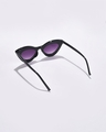 Shop Women's Purple Cateye Polarised Lens Sunglasses-Full
