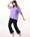 Shop Women's Purple Chirak Raman Shop Graphic Printed Oversized T-shirt