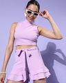 Shop Women's Purple Co-ord Set-Front