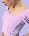 Shop Women's Purple Corset Top-Full