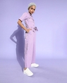 Shop Women's Purple Cotton Jumpsuit-Front