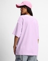 Shop Women's Purple Deja Moo Graphic Printed Oversized T-shirt-Full