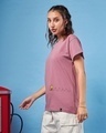 Shop Women's Purple Dumb Day Graphic Printed Boyfriend T-shirt-Design