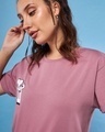 Shop Women's Purple Dumb Day Graphic Printed Boyfriend T-shirt