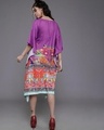 Shop Women's Purple Ethnic Motif Printed Kaftan Kurta-Design
